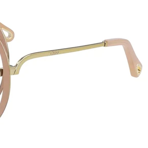 NEW Chloé Carlina 59mm Round Gradient Overlapping Infinity Ring Frame Sunglasses - Picture 6 of 8